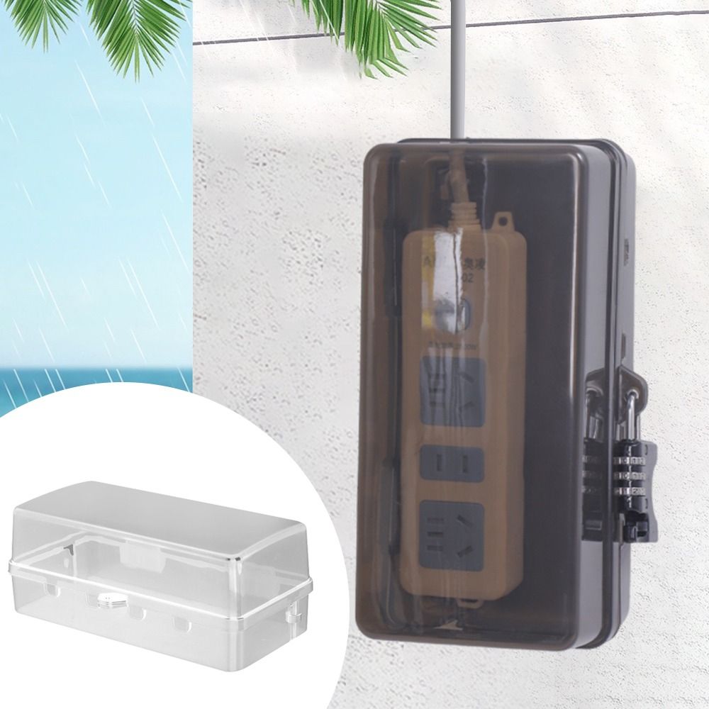 Durable Plastic Plug Box Anti- - Outdoor Power Outlet Extension review and price