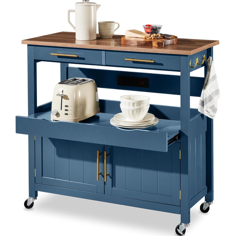 36in Large Rolling Kitchen Isl - Outdoor Kitchen Power Outlet review and price