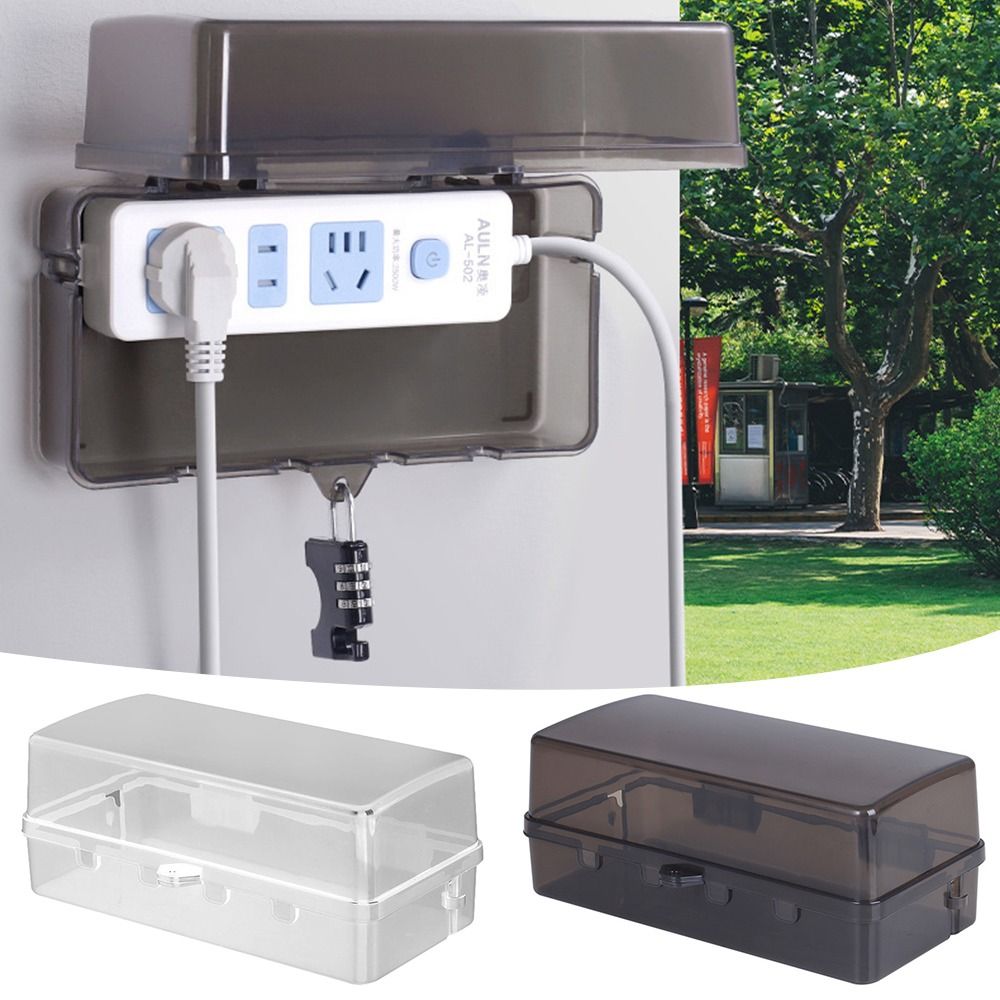 Durable Plastic Plug Box Anti- - Outdoor Power Outlet Extension review and price