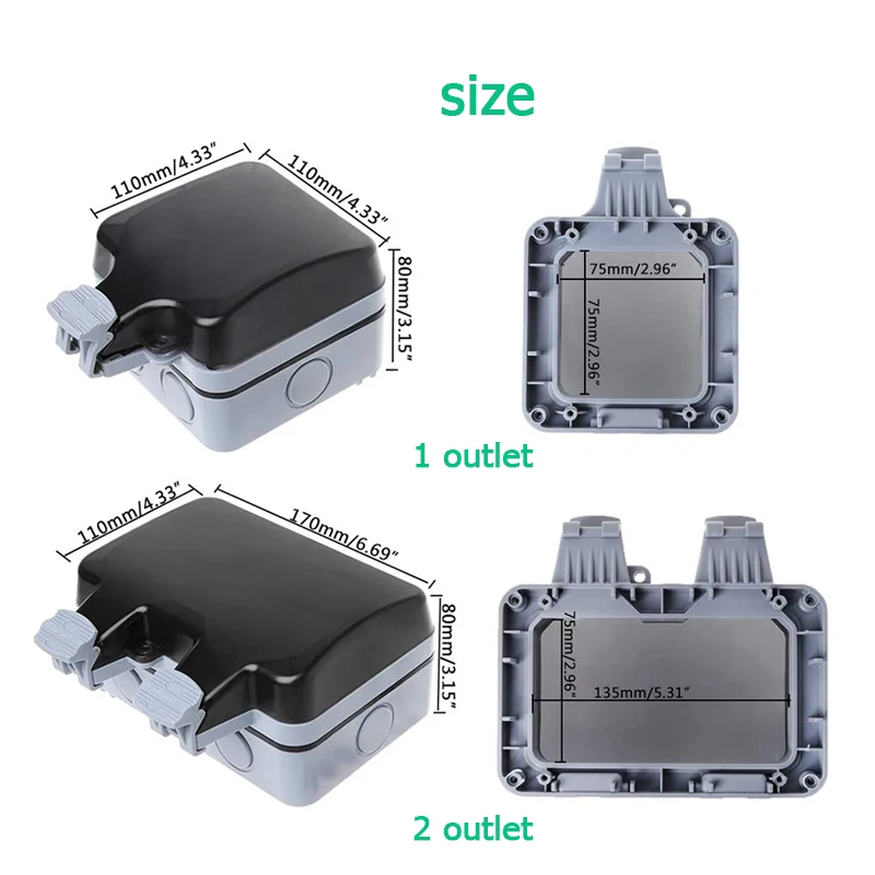 EU KR Outdoor Wall Waterproof  - Outdoor Power Solutions review and price