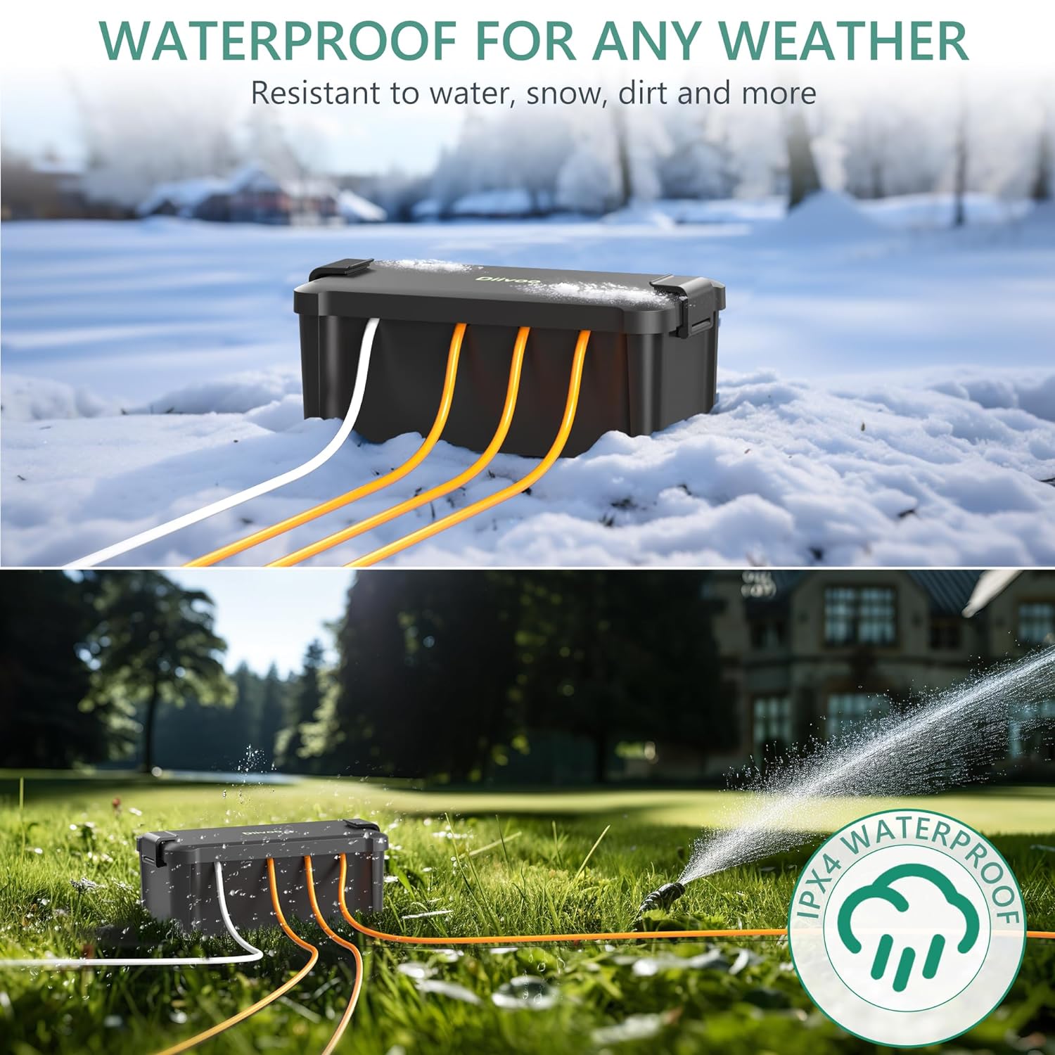 Diivoo Outdoor Waterproof Elec - Outdoor Power Outlet Extension review and price