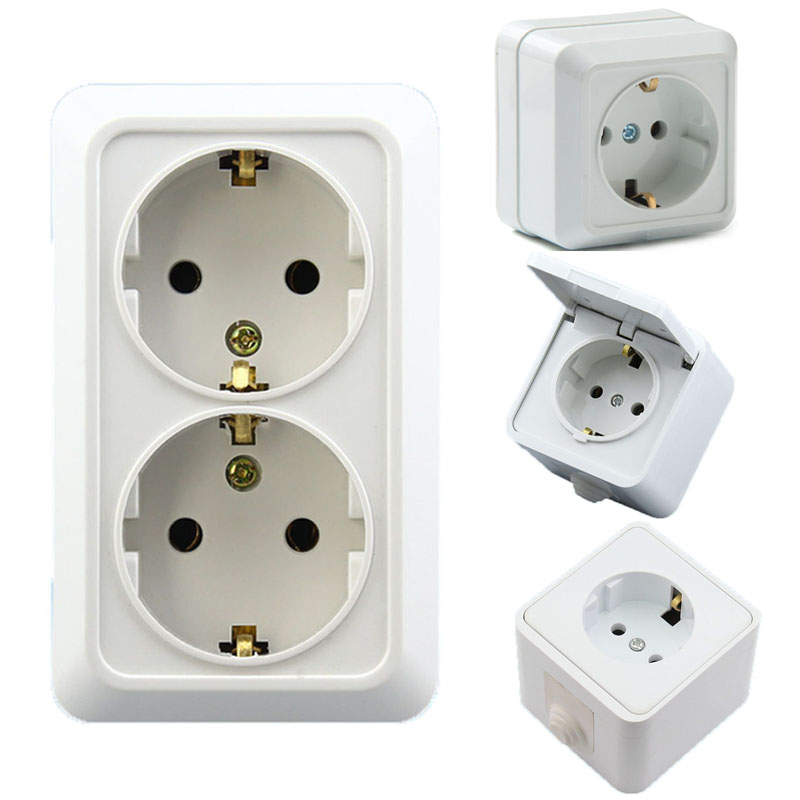 White Germany 10A 16A Waterpro - Outdoor Kitchen Power Outlet review and price