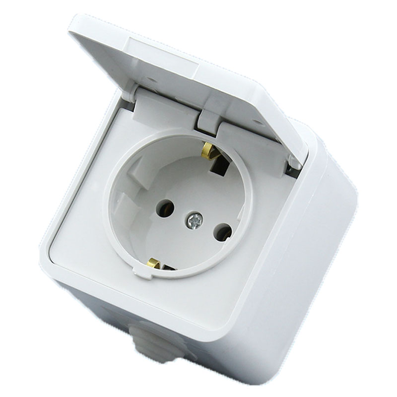 White Germany 10A 16A Waterpro - Outdoor Kitchen Power Outlet review and price