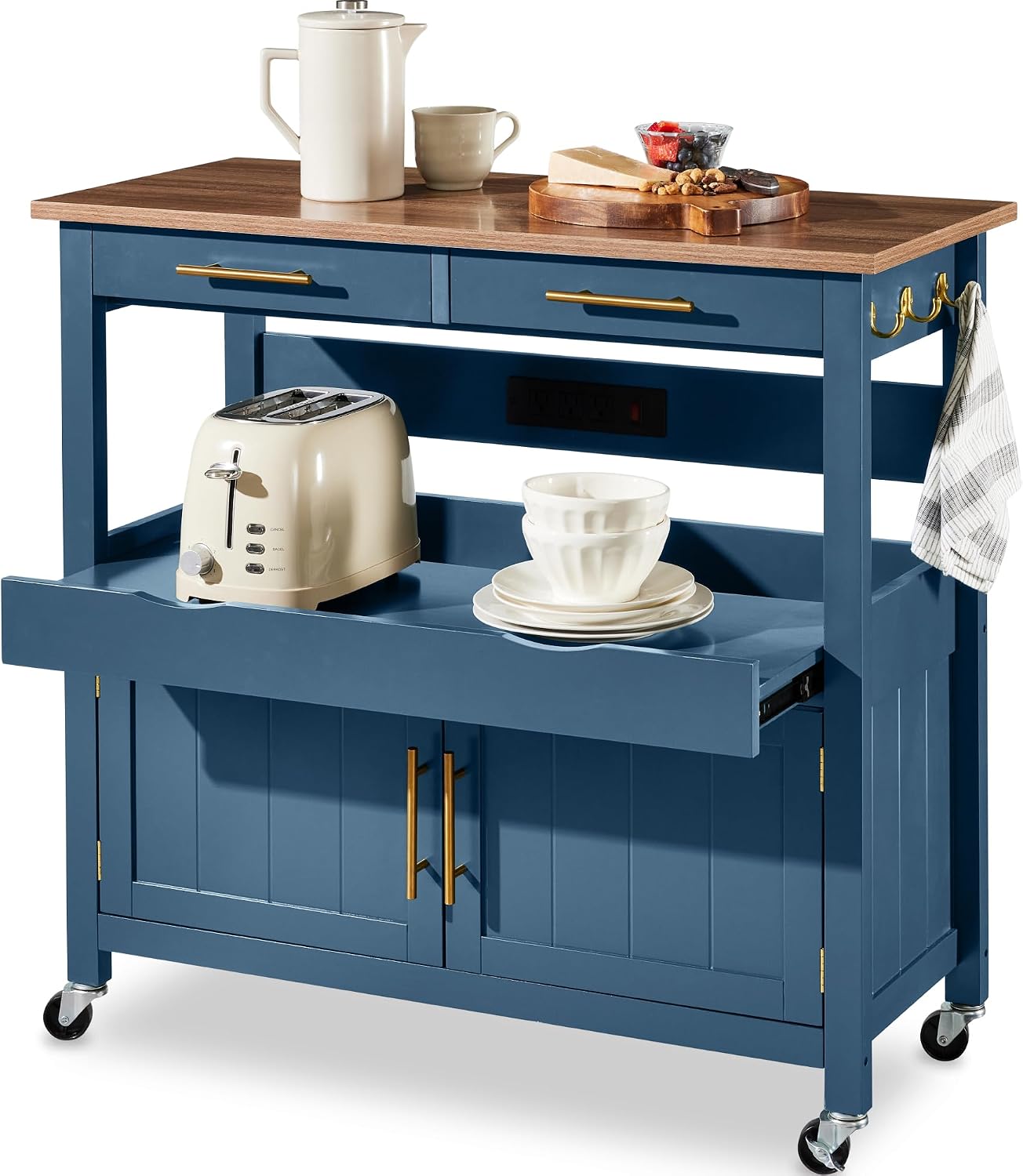 36in Large Rolling Kitchen Isl - Outdoor Kitchen Power Outlet review and price